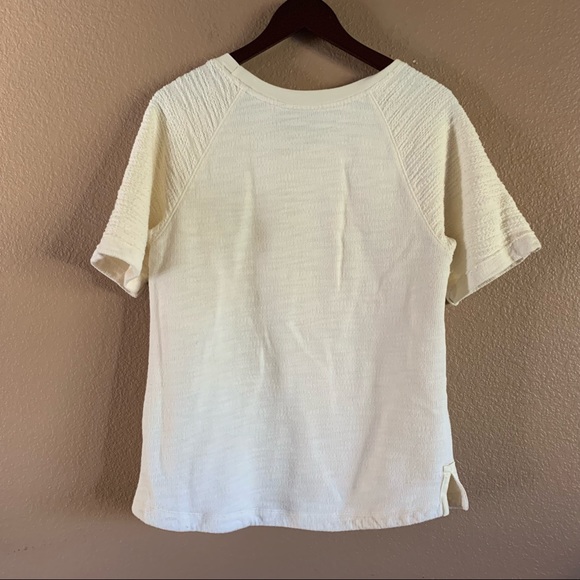 Woolrich Cream Textured Top Size Large - Picture 7 of 10